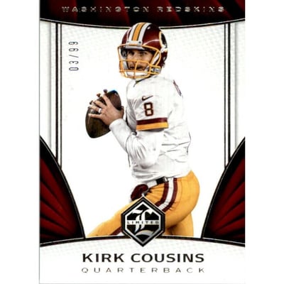 2016 Limited Silver Spotlight #54 Kirk Cousins
