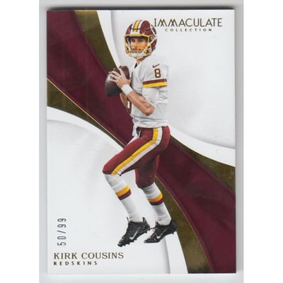 2017 Immaculate Collection #98 Kirk Cousins