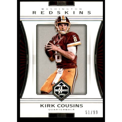 2017 Limited Silver Spotlight #86 Kirk Cousins