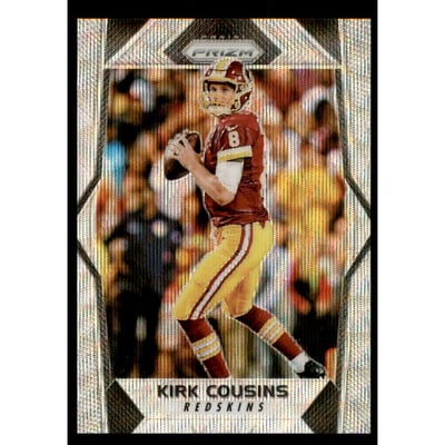 2017 Panini Prizm Prizms Blue Wave #4 Kirk Cousins