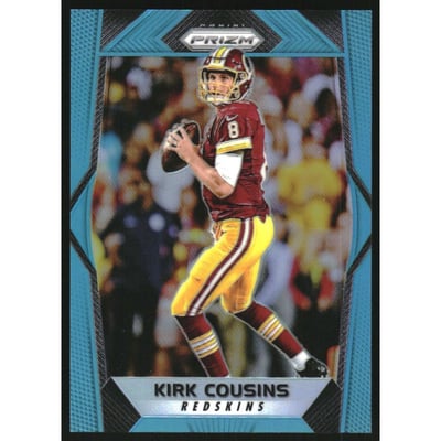 2017 Panini Prizm Prizms Light Blue #4 Kirk Cousins