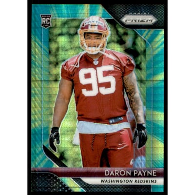 2018 Panini Prizm Prizms Hyper #245 Daron Payne