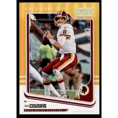 2018 Score Gold Zone #321 Kirk Cousins