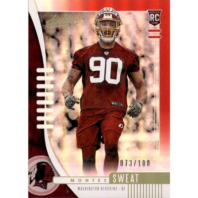 2019 Absolute Spectrum Red #195 Montez Sweat