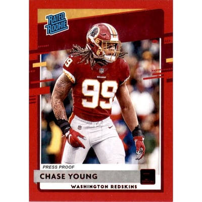 2020 Donruss Press Proof Red #316 Chase Young RR