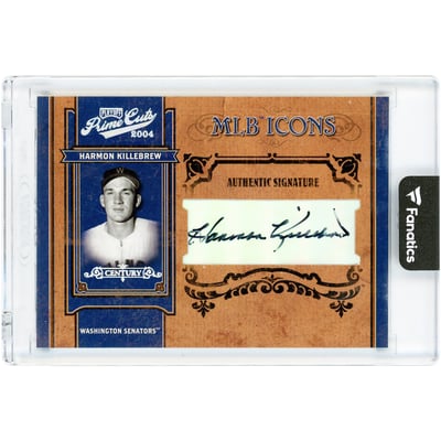 Harmon Killebrew Washington Senators Autographed 2004 Playoff Prime Cuts MLB Icons #MLB-100 #2/50 Card