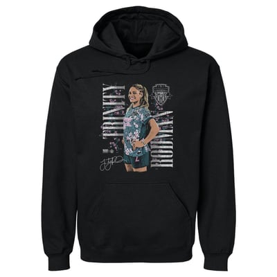 Trinity Rodman Washington Spirit 500 Level Player Graphic Fleece Hoodie - Black