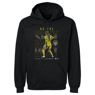 Trinity Rodman Washington Spirit 500 Level Player Graphic Fleece Hoodie - Black