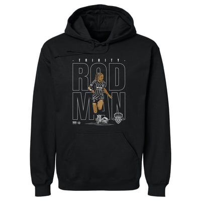 Trinity Rodman Washington Spirit 500 Level Player Graphic Fleece Hoodie - Black