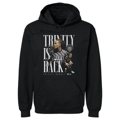 Trinity Rodman Washington Spirit 500 Level Player Graphic Fleece Hoodie - Black
