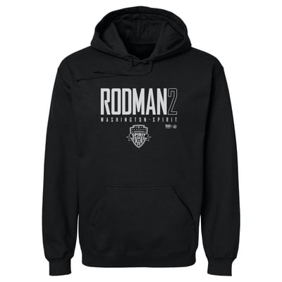 Trinity Rodman Washington Spirit 500 Level Player Graphic Fleece Hoodie - Black