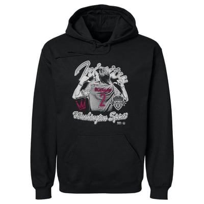 Trinity Rodman Washington Spirit 500 Level Player Graphic Fleece Hoodie - Black