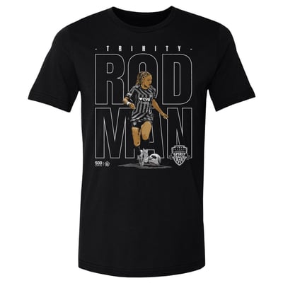 Trinity Rodman Washington Spirit 500 Level Player Graphic T-Shirt - Black