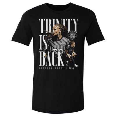 Trinity Rodman Washington Spirit 500 Level Player Graphic T-Shirt - Black