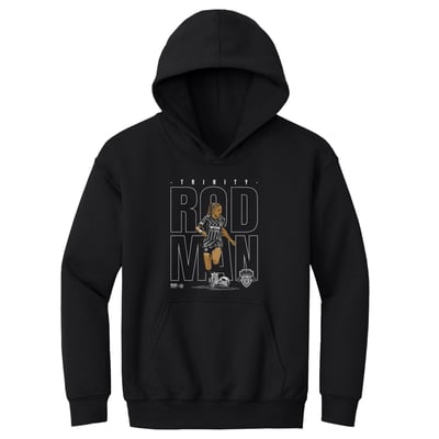 Trinity Rodman Washington Spirit 500 Level Youth Player Graphic Fleece Hoodie - Black