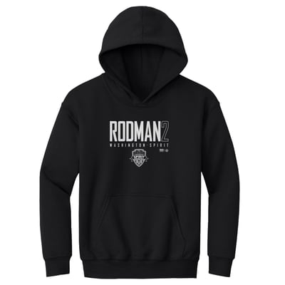Trinity Rodman Washington Spirit 500 Level Youth Player Graphic Fleece Hoodie - Black