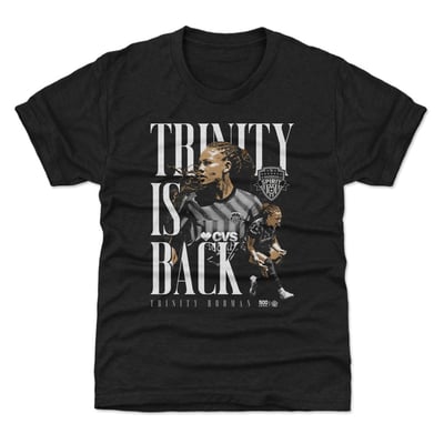 Trinity Rodman Washington Spirit 500 Level Youth Player Graphic T-Shirt - Black
