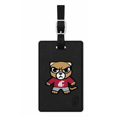 Washington State Cougars Classic Tokyodachi Bag Tag - Black