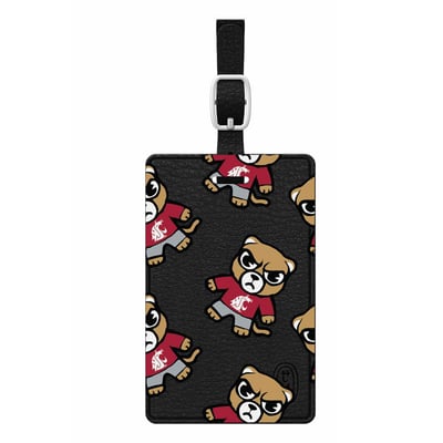 Washington State Cougars Mascot Tokyodachi Bag Tag - Black