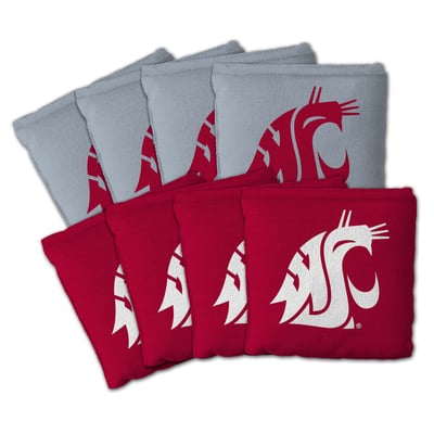 Washington State Cougars Fanpoint Eight-Piece Cornhole Bag Set