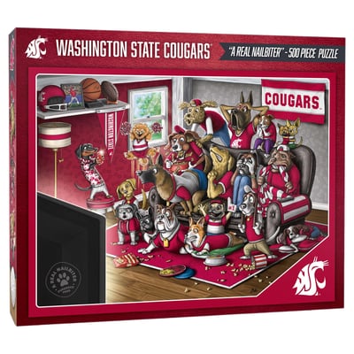 Washington State Cougars Fanpoint Purebred Fans 18" x 24" A Real Nailbiter 500-Piece Puzzle