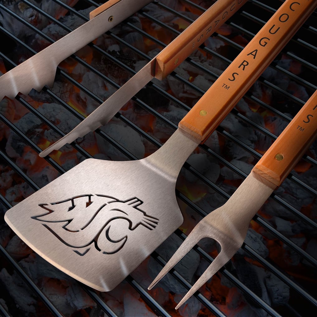 Washington State Cougars IDNA 3-Piece BBQ Set