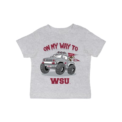 Washington State Cougars Vive La Fete Infant On My Way T-Shirt - Gray