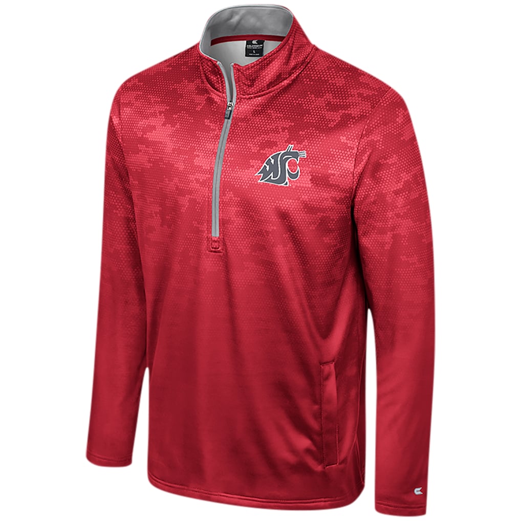 Washington State Cougars Colosseum The Machine Half-Zip Jacket - Crimson