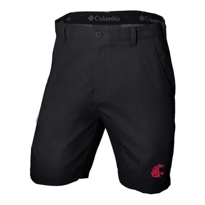  Washington State Cougars Columbia Omni-Wick Lie Angle Shorts - Black