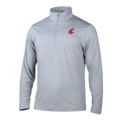  Washington State Cougars Columbia Fairway Break Quarter-Zip Pullover - Gray