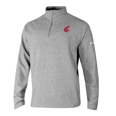  Washington State Cougars Columbia Swingcraft Quarter-Zip Pullover - Gray