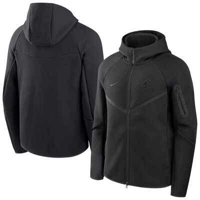  Washington State Cougars Nike Tech Fleece Raglan Full-Zip Windrunner Hoodie - Black