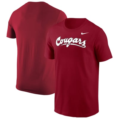  Washington State Cougars Nike Core Script T-Shirt - Crimson