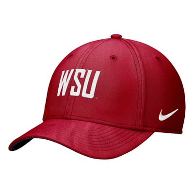 Washington State Cougars Nike Primetime SwooshFlex Dri-FIT Hat - Crimson