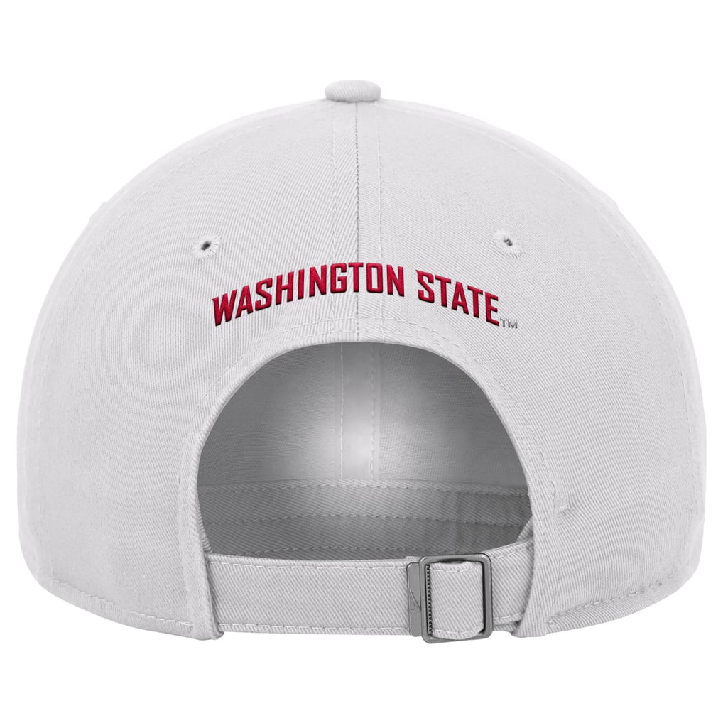 Nike Washington State Cougars White 2026 On-Field Club Adjustable Hat