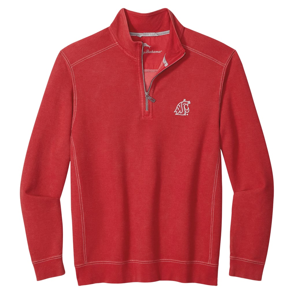 Washington State Cougars Tommy Bahama Montego Bay Half-Zip Jacket - Crimson