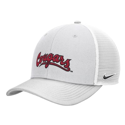  Washington State Cougars Nike Unisex Script Rise Trucker Adjustable Hat - Gray