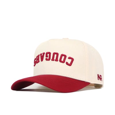 Washington State Cougars No Rivals Unisex Upside Down Classic Colors Adjustable Hat - Natural/Crimson