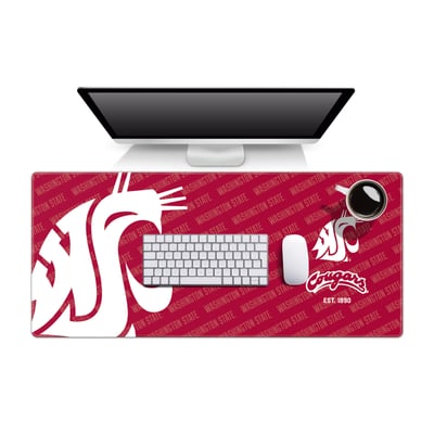 Washington State Cougars 15.7" x 35.4" Logo Series Desk Pad