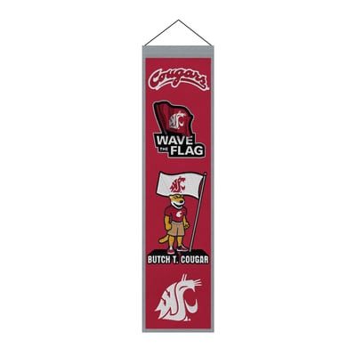 Washington State Cougars 8" x 32" Icons Banner