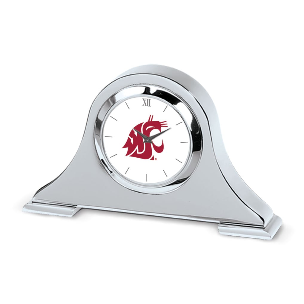 Washington State Cougars Primary Team Logo Napoleon Desk Clock