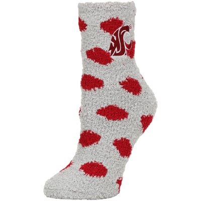 Washington State Cougars ZooZatz Women's Plush Dot Socks