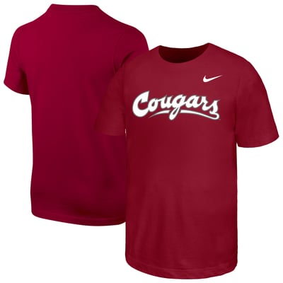  Washington State Cougars Nike Youth Core Wordmark T-Shirt - Crimson