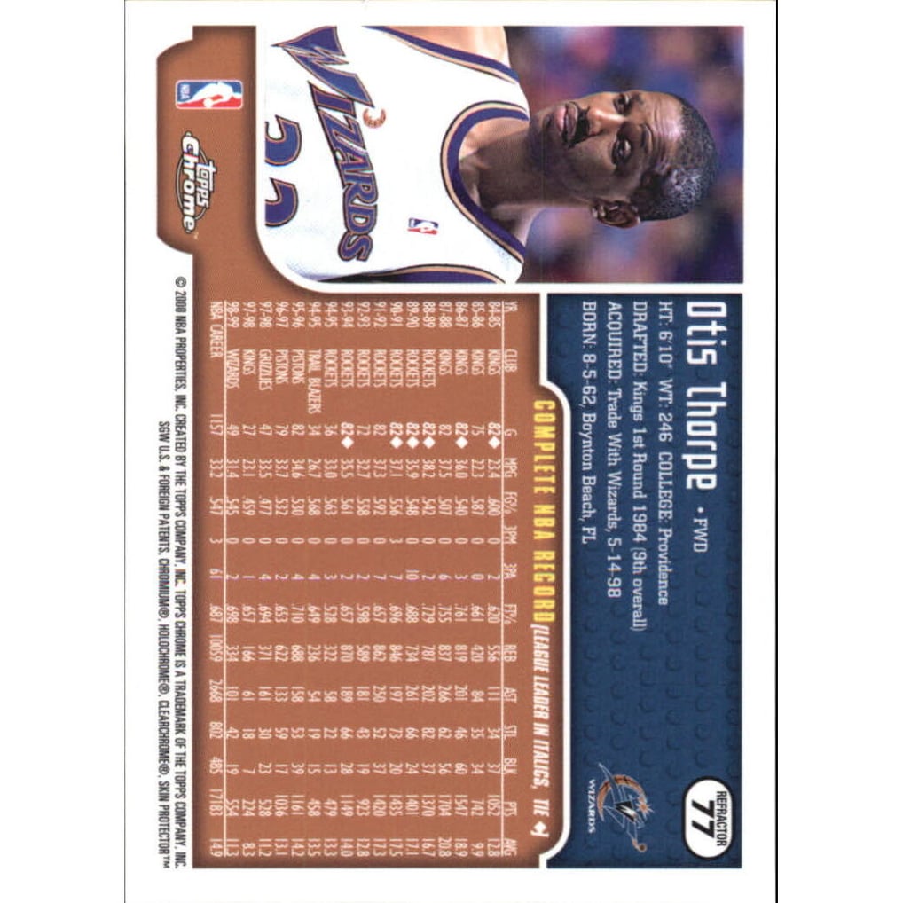 1999-00 Topps Chrome Refractors #77 Otis Thorpe