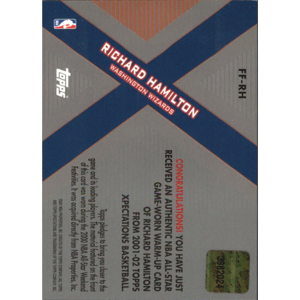 2001-02 Topps Xpectations Future Features #FFRH Richard Hamilton