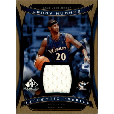 2004-05 SP Game Used Authentic Fabrics Gold #LH Larry Hughes