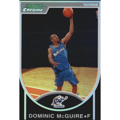 2007-08 Bowman Chrome Refractors Black #151 Dominic McGuire