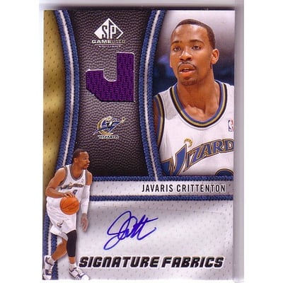 2009-10 SP Game Used Signature Fabrics #SFCR Javaris Crittenton