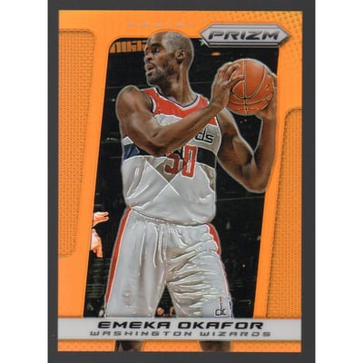2013-14 Panini Prizm Prizms Orange #120 Emeka Okafor