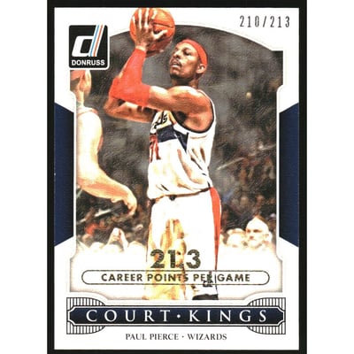 2014-15 Donruss Court Kings Stat Line Career #46 Paul Pierce/213